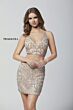Primavera Couture 3321 Lace-Up Back Two Piece Dress