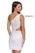 Primavera Couture 3840 Side Cutout One Shoulder Dress