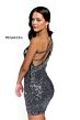 Primavera Couture 3863 One Shoulder Fringe Sequin Dress