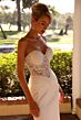 Primavera Couture 11201 Ruched Waist Illusion Corset Wedding Dress