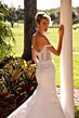Primavera Couture 11208 Slit Skirt Off The Shoulder Bridal Dress