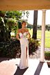 Primavera Couture 11208 Slit Skirt Off The Shoulder Bridal Dress