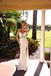 Primavera Couture 11208 Slit Skirt Off The Shoulder Bridal Dress