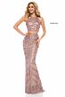 Sherri Hill 52063 2 Piece Sequin Prom Dress