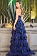 Sherri Hill 55799 Ruffle Skirt One Shoulder Dress