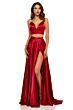 Sherri Hill 52488 Bow Back Two Piece Prom Gown