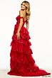 Sherri Hill 55500 Layered Skirt Off The Shoulder Dress