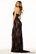 Sherri Hill 56077 Leaf Lace Halter Neck Dress