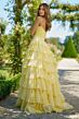 Sherri Hill 56911 Basque Waist Ruffle Skirt Dress