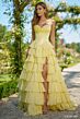 Sherri Hill 56911 Basque Waist Ruffle Skirt Dress