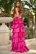 Sherri Hill 57009 Cutout Bodice Ruffle Skirt Dress
