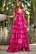 Sherri Hill 57009 Cutout Bodice Ruffle Skirt Dress