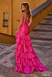 Sherri Hill 57128 Ruffle Skirt Strapless Corset Dress