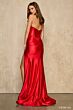 Sherri Hill 57680 Strapless Ruched Derriere Satin Dress