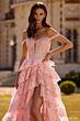 Sherri Hill 57699 Ruffle Skirt Off The Shoulder Dress