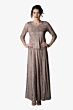 Soulmates 1610 Three Quarter Sleeve V-Neck Dress