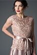 Soulmates 1611 Sash Belt Lace Bodice Dress