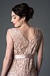 Soulmates 1611 Sash Belt Lace Bodice Dress