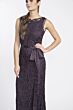 Soulmates D1312 Ribbon Belt Jewel Neckline Dress