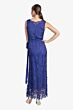 Soulmates D1312 Ribbon Belt Jewel Neckline Dress