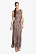 Soulmates D1312 Ribbon Belt Jewel Neckline Dress