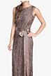 Soulmates D1312 Ribbon Belt Jewel Neckline Dress