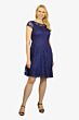 Soulmates D1319 Cap Sleeve Scoop Neck Dress