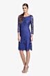 Soulmates D1322 Three Quarter Sleeve Scoop Neck Dress