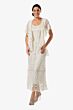 Soulmates D8787 Beaded Lace Dress with Cape