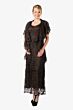 Soulmates D8787 Beaded Lace Dress with Cape