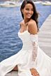Sophia Tolli Y3202 Nim Spaghetti Strap A-Line Wedding Dress