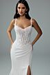 Sophia Tolli Y3203 Tyra Lace Train Ruched Derriere Wedding Dress