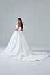 Sophia Tolli Y3240 Lettie Pleated Skirt Scoop Neck Satin Wedding Dress