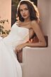 Sophia Tolli Y3240 Lettie Pleated Skirt Scoop Neck Satin Wedding Dress