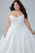 Sophia Tolli Y3240 Lettie Pleated Skirt Scoop Neck Satin Wedding Dress