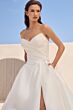Sophia Tolli Y3250 River Satin High Slit Draped Bridal Gown