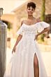 Sophia Tolli Y3162 Eloise Scoop Back High Slit A-Line Wedding Dress