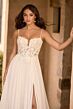 Sophia Tolli Y3164 Caitlin High Slit Scoop Back A-Line Wedding Dress
