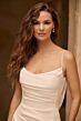 Sophia Tolli Y3170 Liss Cowl Back High Slit Draped Wedding Gown