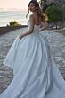 Sophia Tolli Y3182B Elli Marie Notched Neck Pleated Wedding Dress