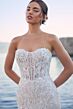 Sophia Tolli Y3185 Malibu Strapless Floral Lace Wedding Dress