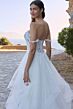 Sophia Tolli Y3186 Tia Off-The-Shoulder Flounce Skirt Wedding Dress