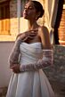 Sophia Tolli Y3187 Teagan Draped Bodice Gauntlet Sleeve Wedding Dress