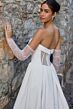 Sophia Tolli Y3187 Teagan Draped Bodice Gauntlet Sleeve Wedding Dress