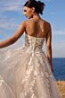 Sophia Tolli Y3190 Betty Gauntlet Sleeve Strapless Lace Wedding Dress