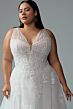 Sophia Tolli Y3193 Venice A-Line Sleeveless V-Neck Wedding Dress