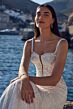 Sophia Tolli Y3196 Sigorni Cutaway Train Plunging Neck Wedding Dress
