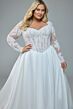 Sophia Tolli Y3221FI Bree Pleated Skirt Plus Size Wedding Dress