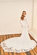 Modest Bridal by Mon Cheri MOD1802 Cutaway Train Wedding Dress