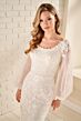 Modest Bridal by Mon Cheri MOD952 Bishop Sleeve Lace Wedding Gown